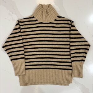 a new day Black and Tan Striped Sweater